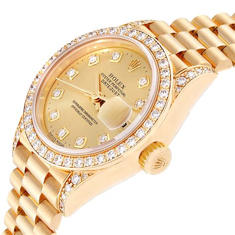 women's rolex presidential gold|ladies 26mm Rolex datejust president.